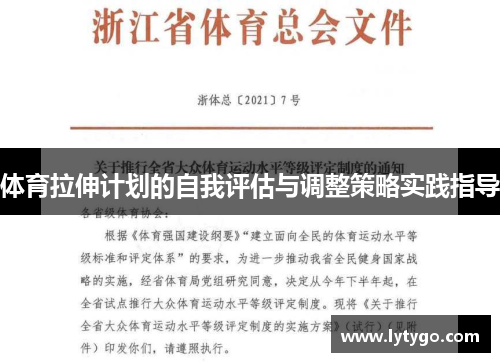 体育拉伸计划的自我评估与调整策略实践指导